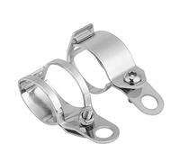 WALFRONT Staffa di Montaggio per Indicatori di Direzione per Moto, Supporto in Lamiera di Acciaio, Installazione Semplice per Scooter con Forcella Anteriore da 30-45 Mm, Design Durevole Ed Elegante