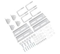 Walfront Staffe per Cuccetta per Rimorchio per Barche, Zincate per Carichi Pesanti, 4 Pezzi da 8 Pollici per Traversa del Rimorchio per Barche 1,5 X 3 e 2 X 3