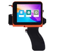 Walfront Stampante a Getto D'inchiostro Portatile Compatta con Touch Screen 4,3 Pollici per la Stampa di Immagini di Codici a Barre con Codici QR su Etichette in Carta, Tessuto,