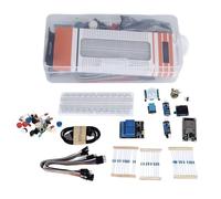 Walfront Starter Kit WiFi per 32S, con Display LED Organico, Resistenze, Cicalini e LED a 4 Colori, Tutti i Componenti Necessari per Un Avvio Rapido