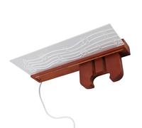 Walfront Supporto da Parete per Chitarra Illuminato, Supporto per Chitarra in Legno Massello con Luci a LED, Design Elegante con Note Musicali per Chitarristi e Musicisti