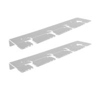 Walfront Supporto in Vetro Acrilico Acrilico Sulla Parete a 2 Parti Montata con Stile Gambo Arrugginito (Trasparente)
