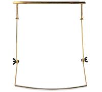 Walfront Supporto per Armonica a 24 Fori, Staffa per Collo Regolabile, Accessori in Metallo Leggero per Armoniche a 24 Fori e Musicisti (Oro a 24 fori)