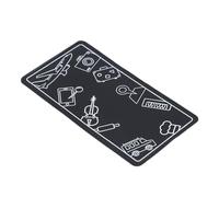 Walfront Supporto per Cellulare Flex Flap, Materiale PU, Supporto per Tablet Portatile da Viaggio, Accessorio Multifunzionale per Voli Lunghi e Uso Desktop (BLACK)