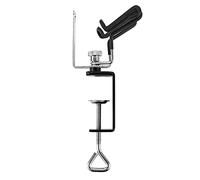 Walfront Supporto Universale per Aerografo, Struttura in Metallo, Due Porta Pennelli con Morsetto a Forma di C per Artisti e Pittori