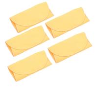 Walfront Tampone di Pulizia in Pelle Scamosciata Artificiale da 5 Pezzi per Sassofono Flauto Clarinetto, Design Professionale A Forma di A per la Pulizia dei Tubi, Detergente Multiuso per Strumenti