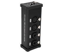 Walfront Trasmettitore Audio con Isolamento da Terra XLR, Trasmettitore a 4 Audio, Convertitore EMI per Eventi in Studio, Riduzione del Rumore, Rapporto di Riflessione del Segnale, per Rete XLR/6.5