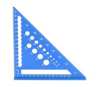 Walfront Triangle 7 Pollici Riglo in Alluminio in Lega Quadrati Quadrati di Carpenteri Strumento di readiolabilità Design Leggero per la Lavorazione del Legno e le Esigenze di Carpenteria (BLUE)