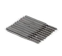 Walfront Utensili da Taglio Rotanti per Fresa in Carburo Cementato da 10 Pezzi da 2 Mm per Incisione di Fresatura PCB CNC