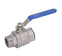 Walfront Valvola a Sfera NPT 1 Pollice in Acciaio Inossidabile, Ampio Utilizzo, Niente più Perdite, Ottimo Controllo, Applicabile per Pompa dell'Acqua, Serbatoio dell'Acqua Piovana, Rubinetto,