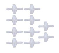 WALFRONT Valvola PP per un Elevato Set di Arresto in Plastica in Plastica per la Temperatura della Valvola di Ritenzione su un Singolo Percorso per Alimenti per Pesci in 10 Camere (3 mm traslucido)