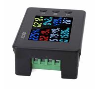 Walfront Voltmetro Digitale AC Amperometro 100A Misuratore di Tensione da Pannello Multimetro 50-300V 100A con Display a LED per Manutenzione Elettrica di Fabbrica di Uffici Domestici (Vicina)