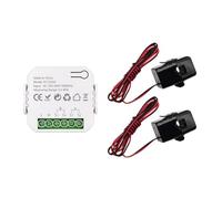 Walfront WiFi Power Meter, Contatore di Energia, Statistiche di Potenza in Tempo Reale, Montaggio di Rotaia 35 Mm, Controllo delle App per la Gestione (con 2ct)