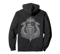 Walhalla Odin Look Mitologia nordica Vegvisir Vichingo Felpa con Cappuccio