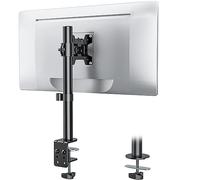 WALI Braccio Monitor Singolo per schermo fino a 27", Braccio Monitor Scrivania Regolabile per Monitor fino a 10 kg (M001S), Nero