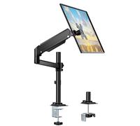 WALI Braccio Monitor Singolo Schermo17-32” Staffa Monitor Scrivania - Molla a Gas Completamente Regolabile - VESA 75/100mm Capacità di Peso 8kg (GSDM001)