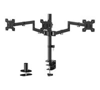 WALI Braccio triplo per display fino a 27", supporto articolato per tre monitor,