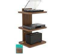WALI Mensola da parete a 3 ripiani per proiettore, lettore DVD | CS303N - Mensola per proiettore per router, console di gioco, scatole per cavi, montaggio a parete, portata fino a 10 kg