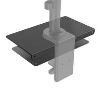 WALI Piastra di rinforzo per monitor per piani sottili, in vetro e altri tavoli fragili, con la maggior parte delle staffe per monitor Grommet C Clamp Installation (CGRP-B), nero
