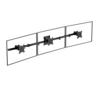 WALI Supporto da parete triplo per monitor da 17 a 32 pollici, braccio per monitor del computer per 3 schermi, supporto girevole e inclinabile con fori di montaggio 75 x 75/100 x 100 mm, per braccio