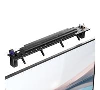 WALI Supporto per soundbar: senza forare il ripiano superiore della TV con 2 scatole portaoggetti, supporto universale per Samsung, Sony, LG, Bose, 34" x 4,3" (TSH004-2B), colore nero