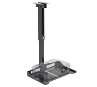 WALI Supporto Proiettore Soffitto e Parete, Staffa Proiettore Regolabile in Altezza da 57,8 a 76,8 cm, Supporto Installazione Senza Foratura, Supporta fino a 10 kg(PM-005-B), Nero