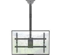 WALI Supporto TV da Soffitto, Staffa TV Soffitto Inclinabile Girevole per Schermi da 37-70 pollici, Supporto per Televisori Full Motion Regolabile fino a 50kg, VESA 600 x 400mm(CM3770), Ner