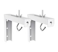 WALI Supporto universale per proiettore a soffitto, staffe a L per il montaggio a parete, prolunga regolabile da 6 pollici con kit di gancio, fino a 66 libbre (PSM001-W), bianco 12