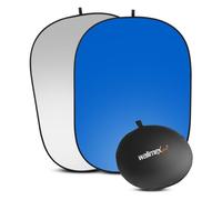 Walimex 2in1 Falthintergrund grau/blau (180x210 cm), 18287