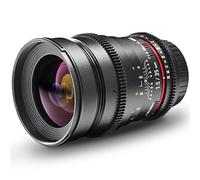 Walimex Pro 35mm 1:1,5 VDSLR Foto- und Videoobjektiv (Filtergewinde 77mm, Gegenlichtblende, Zahnkranz, stufenlose Blende und Fokus) für Canon EF Objektivbajonett schwarz