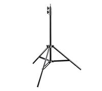 Walimex pro AIR 200 Supporto per luce 200cm - Treppiede con sospensione pneumatica altezza max 200 cm, carico 4,5 kg, in alluminio, per studio fotografico o all'aperto, con borsa