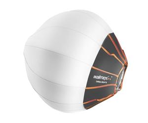 Walimex pro Ambient Light Softbox 360° - Diffusore Ball Softbox, 50 cm di diametro, pieghevole, Speedring, flash, Speedlite, flash da studio, omnidirezionale, 22462