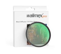 Walimex pro Black Diffusion 1/4 Filtro diffusore da 82 mm, lente antigraffio e antiriflesso con rivestimento nano a 18 strati, montatura slim da 3,3 mm - Per ritratti e videoclip