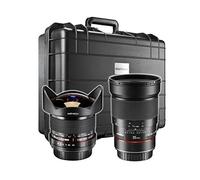 Walimex Pro caso Set di lenti per Canon