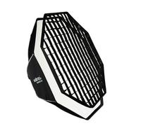 Walimex pro Essential Softbox Octagon 120 cm, girevole a 360°, montaggio semplice, con griglia, adattatore Bowens e borsa per il trasporto, ideale per ritratti e scatti di bellezza