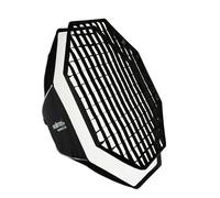 Walimex pro Essential Softbox Octagon 120 cm, girevole a 360°, montaggio semplice, con griglia, adattatore Bowens e borsa per il trasporto, ideale per ritratti e scatti di bellezza