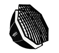 Walimex pro Essential Softbox Octagon 90 cm, girevole a 360°, montaggio semplice, con griglia, adattatore Bowens e borsa per il trasporto, ideale per ritratti e scatti di bellezza