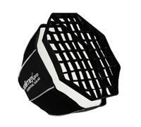 Walimex pro Essential Softbox ottagonale 60 cm, Octabox girevole a 360°, con griglia, adattatore Bowens e borsa per il trasporto, per ritratti e foto beauty