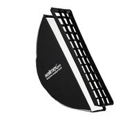 Walimex pro Essential Striplight Softbox 22 x 90 cm, girevole a 360°, montaggio semplice, con griglia, adattatore Bowens e borsa per il trasporto, ideale per la fotografia di prodotti e persone