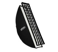 Walimex Striplight Softbox Essential 30 x 120 cm – Girevole 360°, con griglia e adattatore Bowens