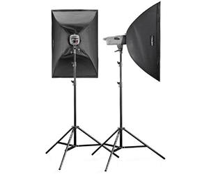 Walimex pro-Excellence 150 VE-XL Studio-Set di Flash da Studio e Softbox, luce e Trigger