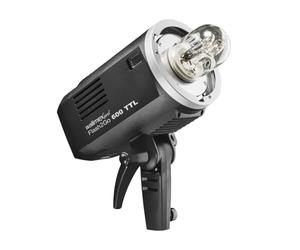 Walimex pro Flash a batteria Flash2Go 600 TTL per studio fotografico, 600 Ws di potenza, batteria da 8.700mAh fino a 500 scatti, 2,4GHz, luce a LED
