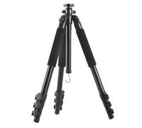 Walimex Pro Ft-667T Pro - Treppiede Per Foto Estremamente Stabile, Altezza 34-173 Cm, Carico Massimo 10 Kg, 4 Segmenti Gambe 32, 28, 24, 20 Mm, 3 Manici In Schiuma, Libellula E Bussola, Con Borsa