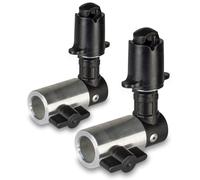 Walimex pro 2 supporti per riflettore pieghevole, sfondo e decorazione, con attacco spigot da 5/8 pollici su treppiede, supporto riflettore per una buona tenuta, regolazione continua fino a 1,5 cm di