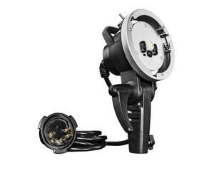 Walimex pro Handblitz H600 Flash2Go TTL - Testina di prolunga manuale con Bowens Mount, per flash portatile per flash flash Walimex Pro Studio Flash2Go 600 TTL, con cavo da 2,4 m
