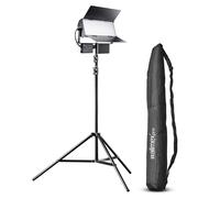 Walimex pro LED Sirius 160 Bi Colour Set Treppiede 2.6
