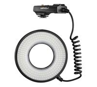 Walimex pro Macro LED Ring Light DSR 232, luce tofografica da 14 W con 232 LED, luce video dimmerabile in modo continuo