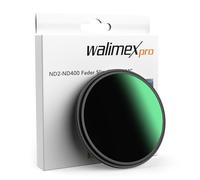 Walimex pro ND2-ND400 72 mm Fader Slim filtro grigio variabile con 9 stop, filtro ND con rivestimento a 18 strati