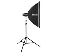 Walimex pro Newcomer 300 II Set singolo - 300 W di potenza flash, attivazione radio 2,4 GHz, luce di regolazione LED, durata del flash 1/800 - 1/1200s, connettore Bowens/Walimex Pro, ideale per