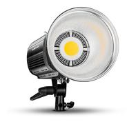 Walimex pro Niova Plus Daylight, Faretto LED per fotografia, luce video 200 W dimmerabile, con riflettore Bowens e diffusore, con tecnologia COB-LED, per studio fotografico